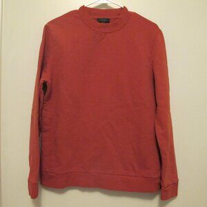 COS Red Crew Scoop Neck Long Sleeve Top